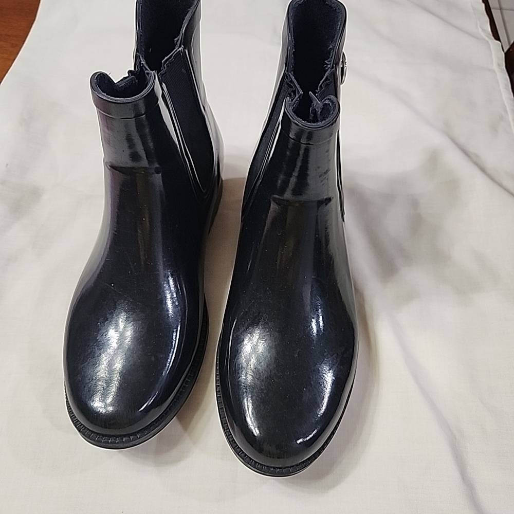 Micheal Kors Black Ankle Rain Boots